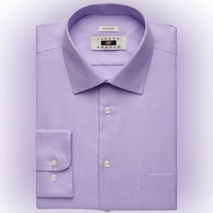 NEW Joseph Abboud mens 22 34/35 lavender purple classic fit dress shirt NWT